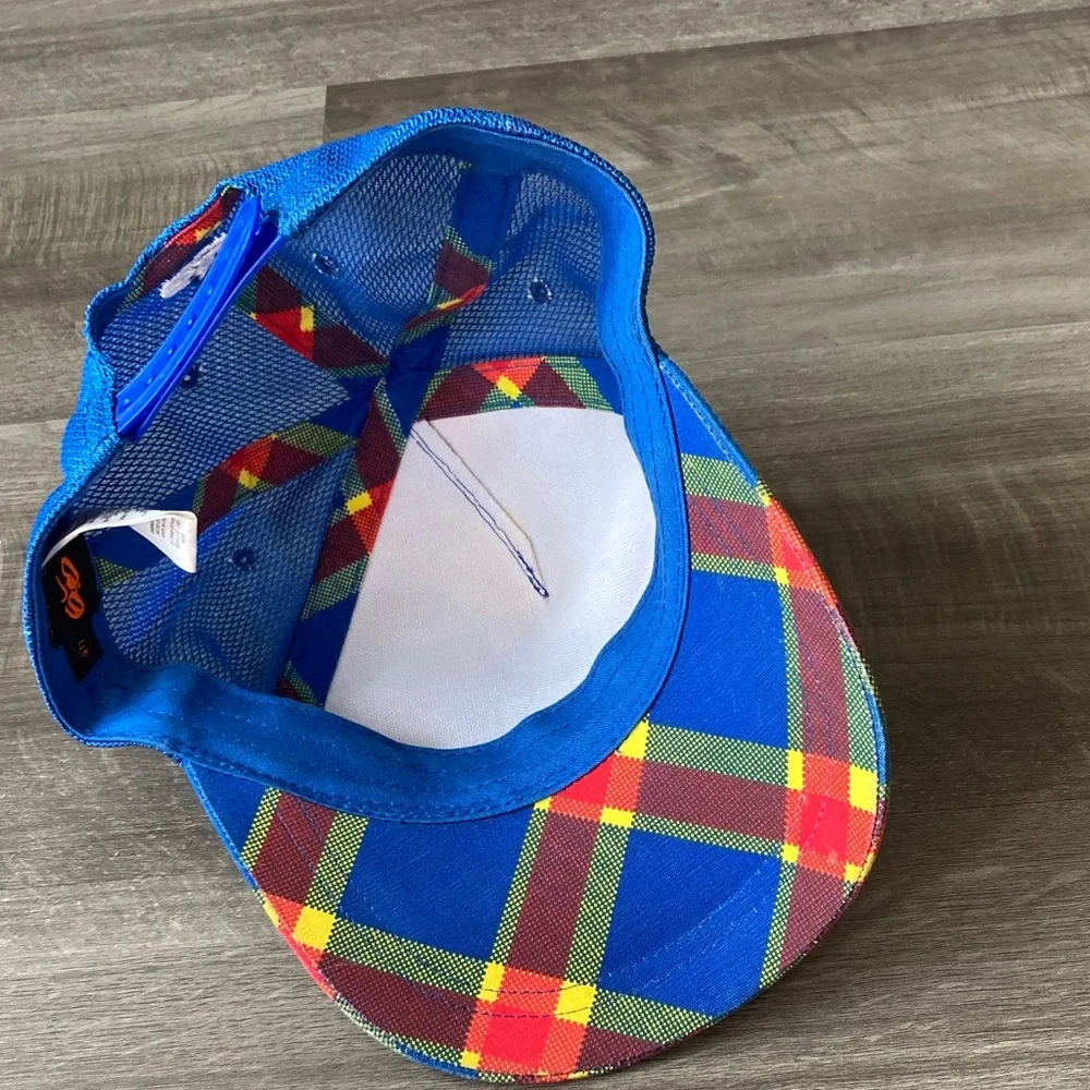 Nike 6.0 Trucker Hat Chris Hotz Snapback Plaid Mesh sz 4-7 Youth baseball cap